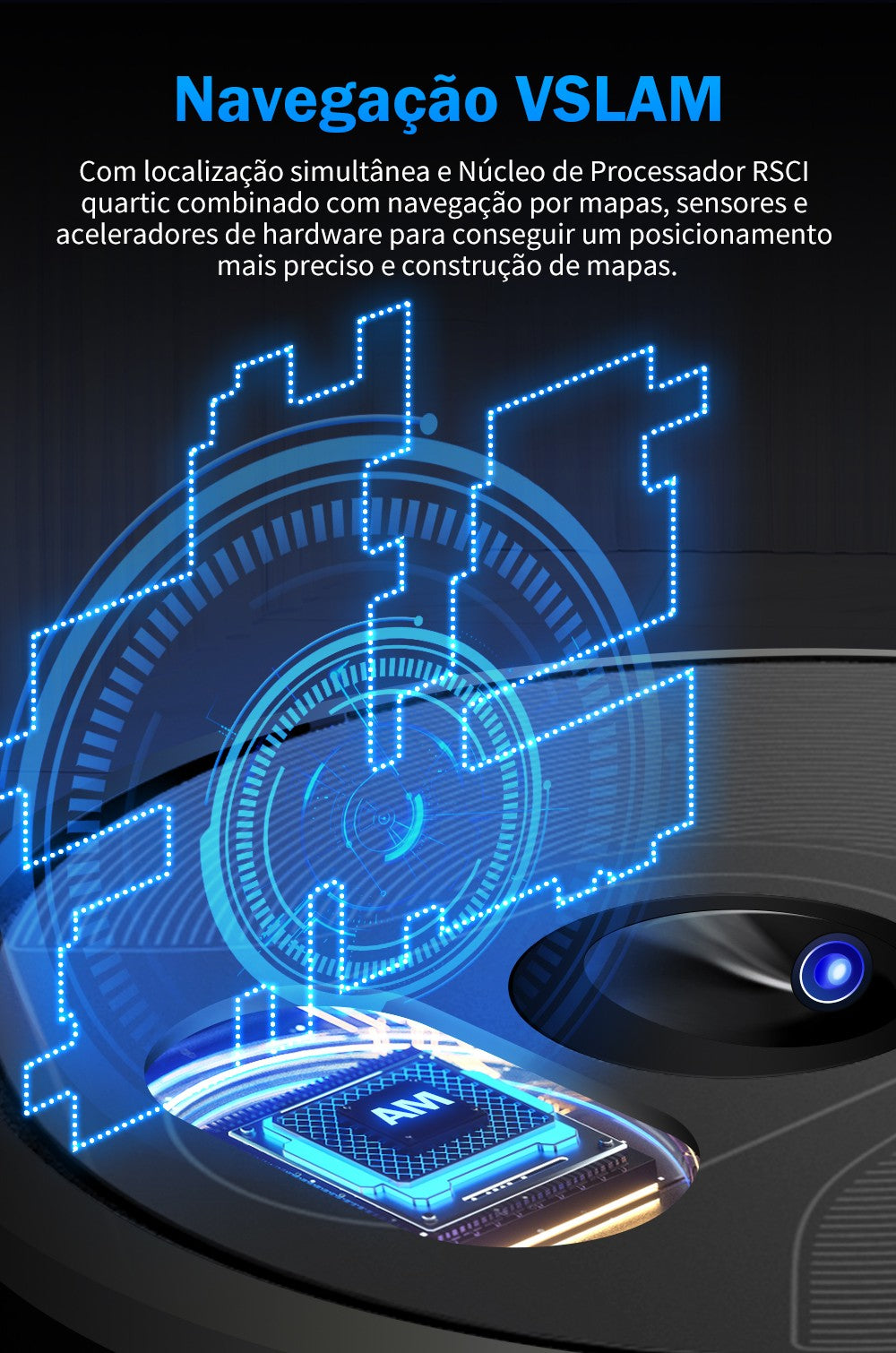 Aspirador Robô ABIR X6 – Navegação Visual, APP com Barreiras Virtuais, Sucção de 6000PA, Mop Inteligente e Lavagem de Pisos e Carpetes