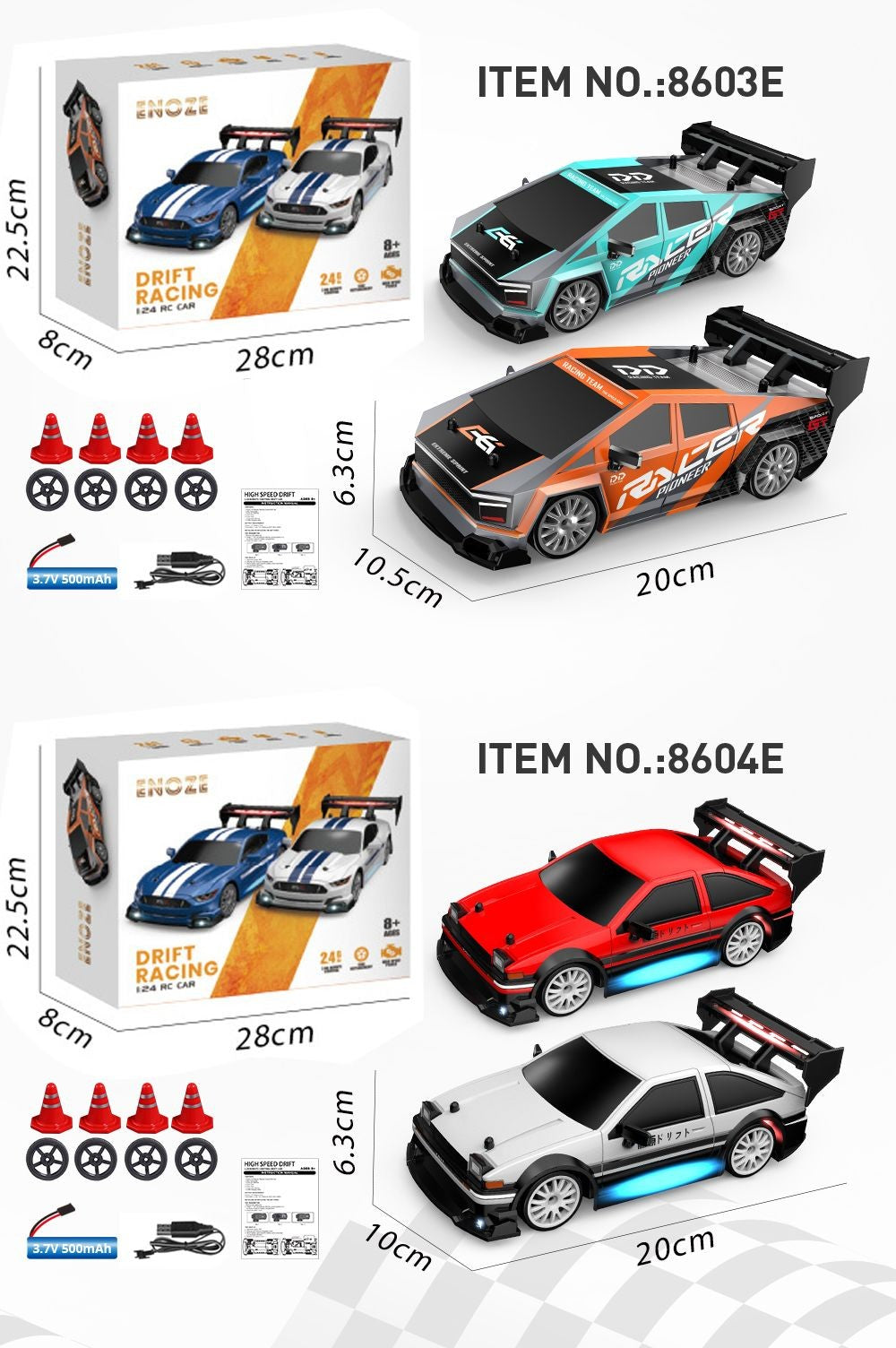 Carro de Controle Remoto Mustang Drift 4WD – Alta Velocidade