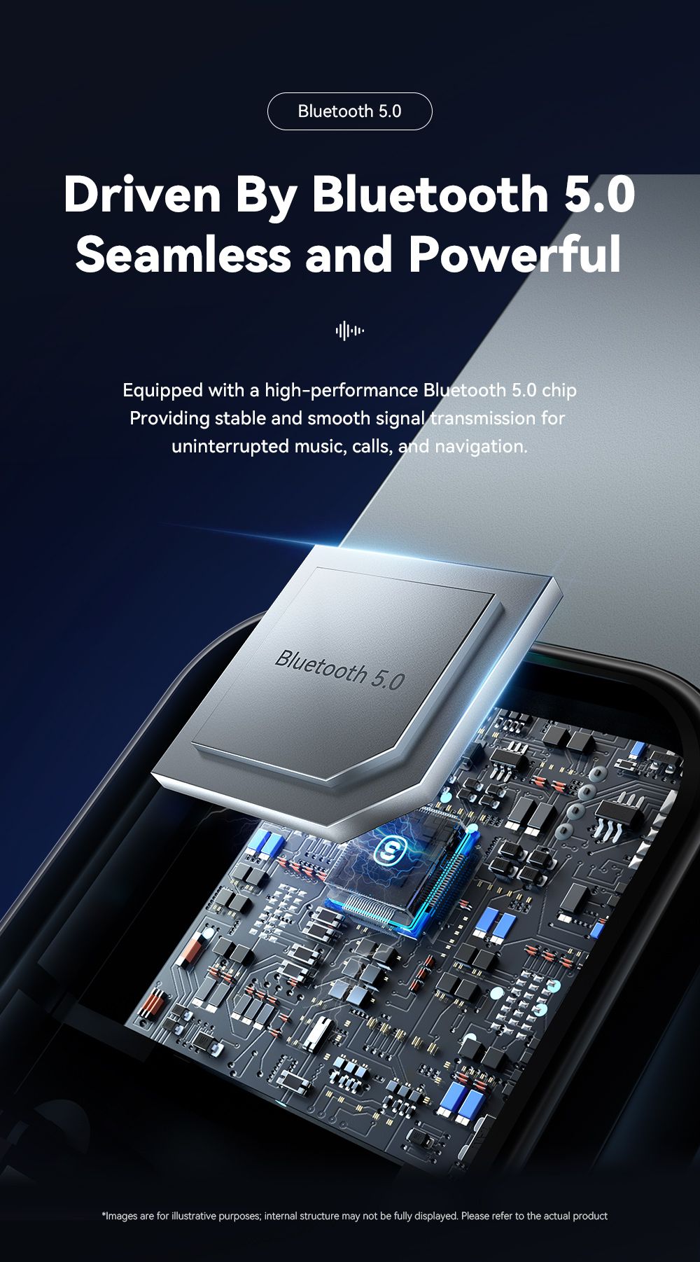 Transmissor e Receptor Bluetooth 5.0 ESSAGER – Áudio Sem Fio para Carro com Cabo Auxiliar P2