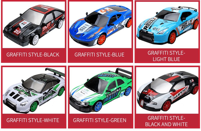 Carro de Controle Remoto Mustang Drift 4WD – Alta Velocidade