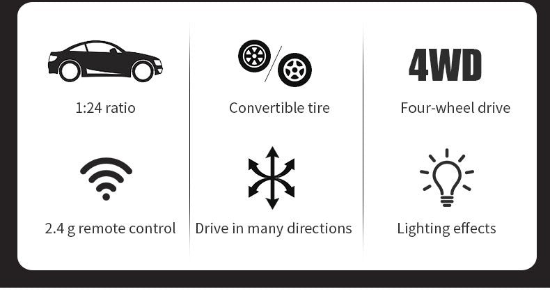 Carro de Controle Remoto Mustang Drift 4WD – Alta Velocidade