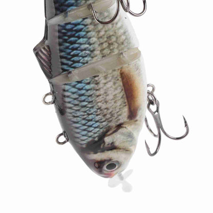 Isca de Pesca Robótica Elétrica Multi-Articulada com Luz LED