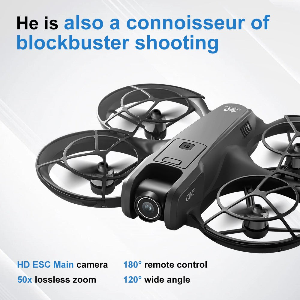Drone V666 Mini RC com Câmera Dupla 8K HD, Modo Headless e Giroscópio de 6 Eixos