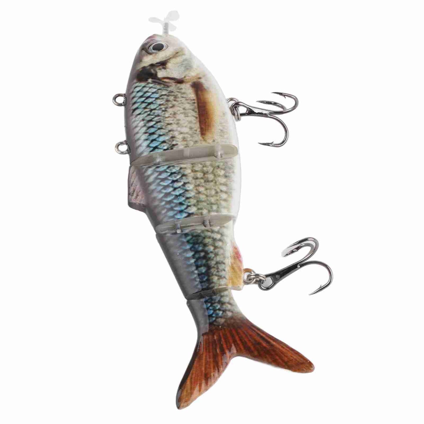 Isca de Pesca Robótica Elétrica Multi-Articulada com Luz LED