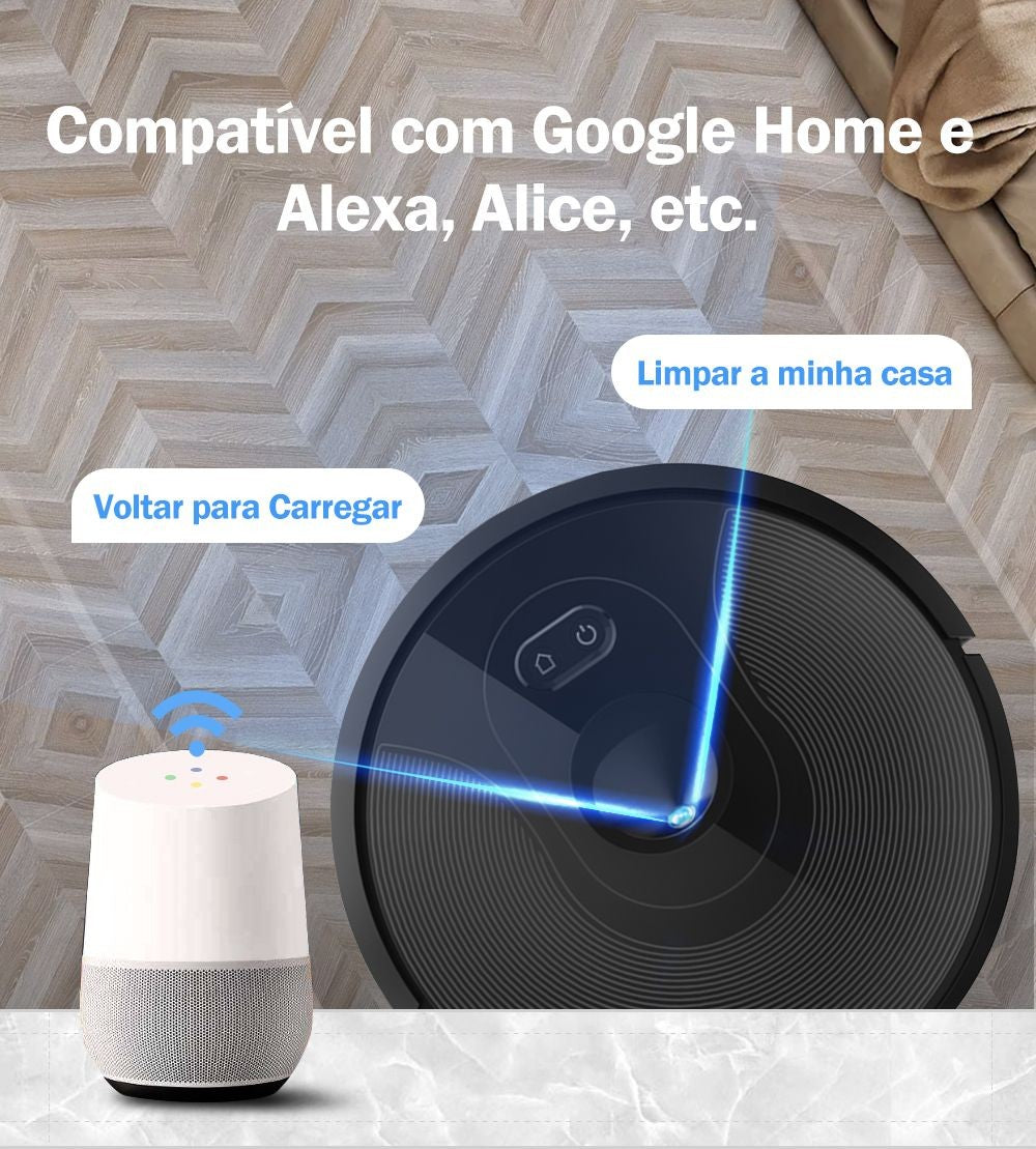 Aspirador Robô ABIR X6 – Navegação Visual, APP com Barreiras Virtuais, Sucção de 6000PA, Mop Inteligente e Lavagem de Pisos e Carpetes
