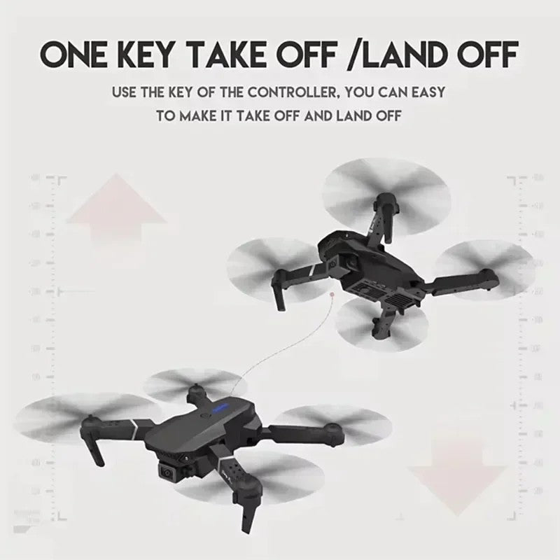 Drone Profissional com Duas Câmera 4K Wide-Angle, Wi-Fi FPV e Estabilizador de Altura