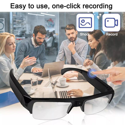 Óculos com Mini Câmera DVR para Fotos e Vídeos 1080p HD