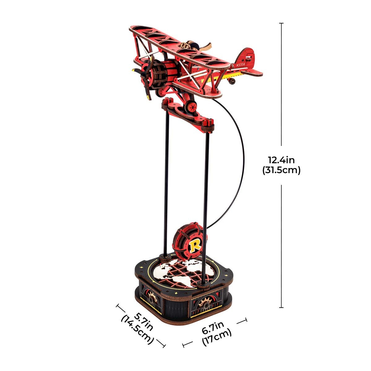 Kit de Construção 3D Robotime ROKR – Balanço por Gravidade em Madeira