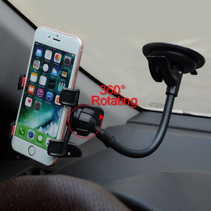 Suporte de Celular para Carro 360° – Ventosa Giratória, Montagem Flexível
