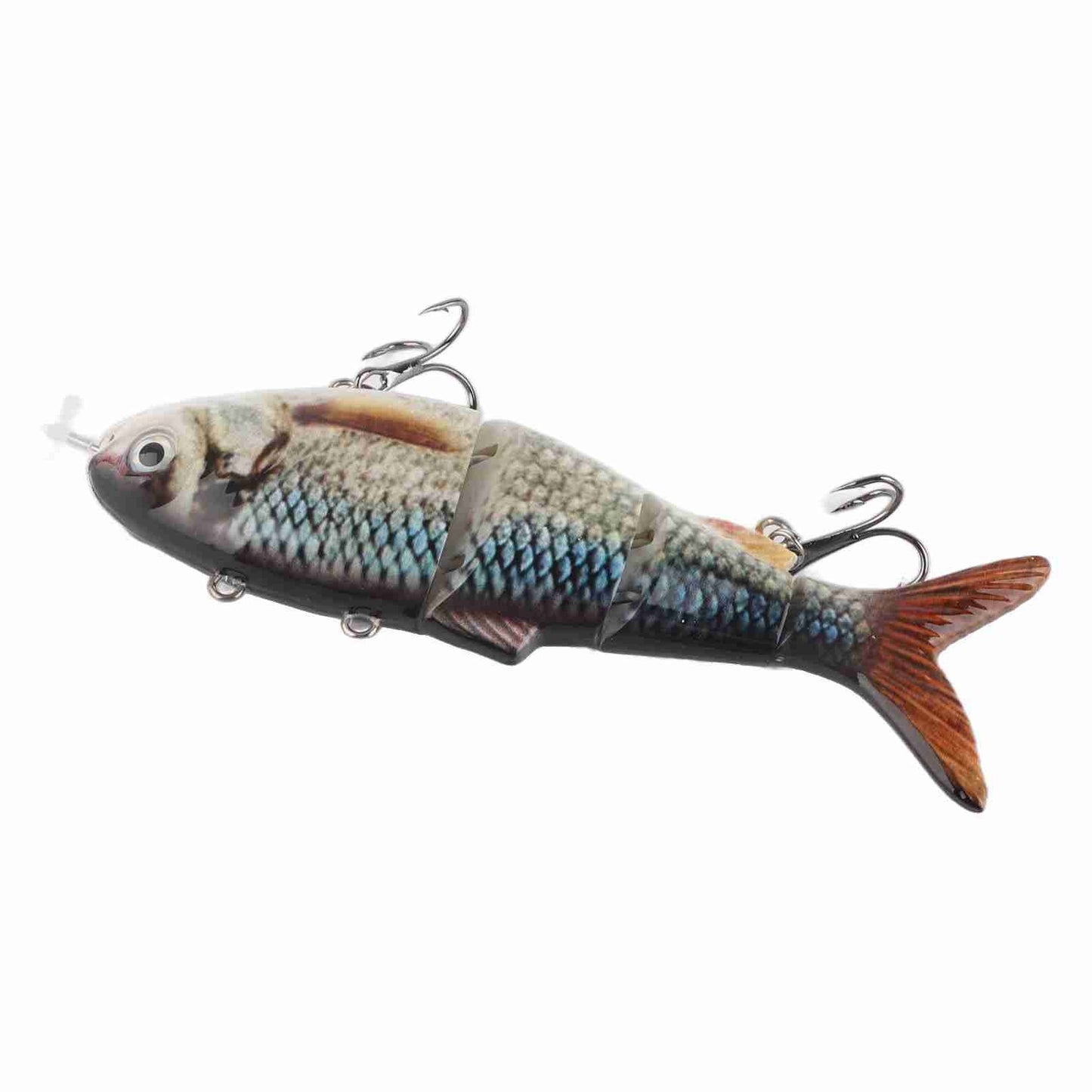 Isca de Pesca Robótica Elétrica Multi-Articulada com Luz LED