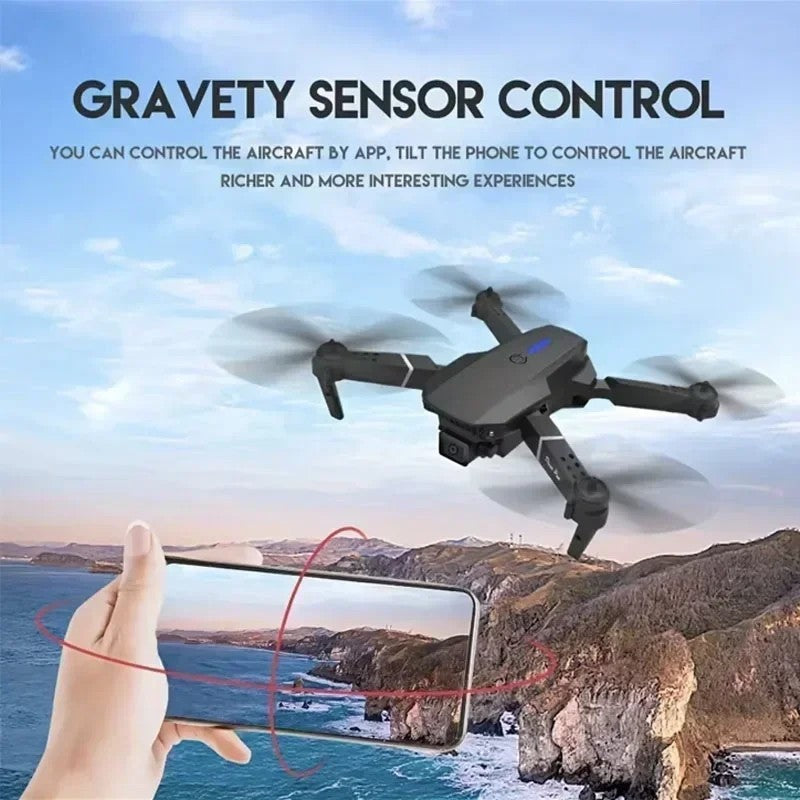 Drone Profissional com Duas Câmera 4K Wide-Angle, Wi-Fi FPV e Estabilizador de Altura