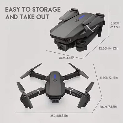 Drone Profissional com Duas Câmera 4K Wide-Angle, Wi-Fi FPV e Estabilizador de Altura