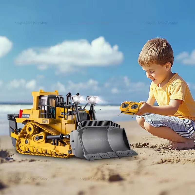 Máquina de Controle Remoto Infantil 2.4G 4WD - Caminhão Basculante, Escavadeira, Pá Carregadeira, Trator de Esteira