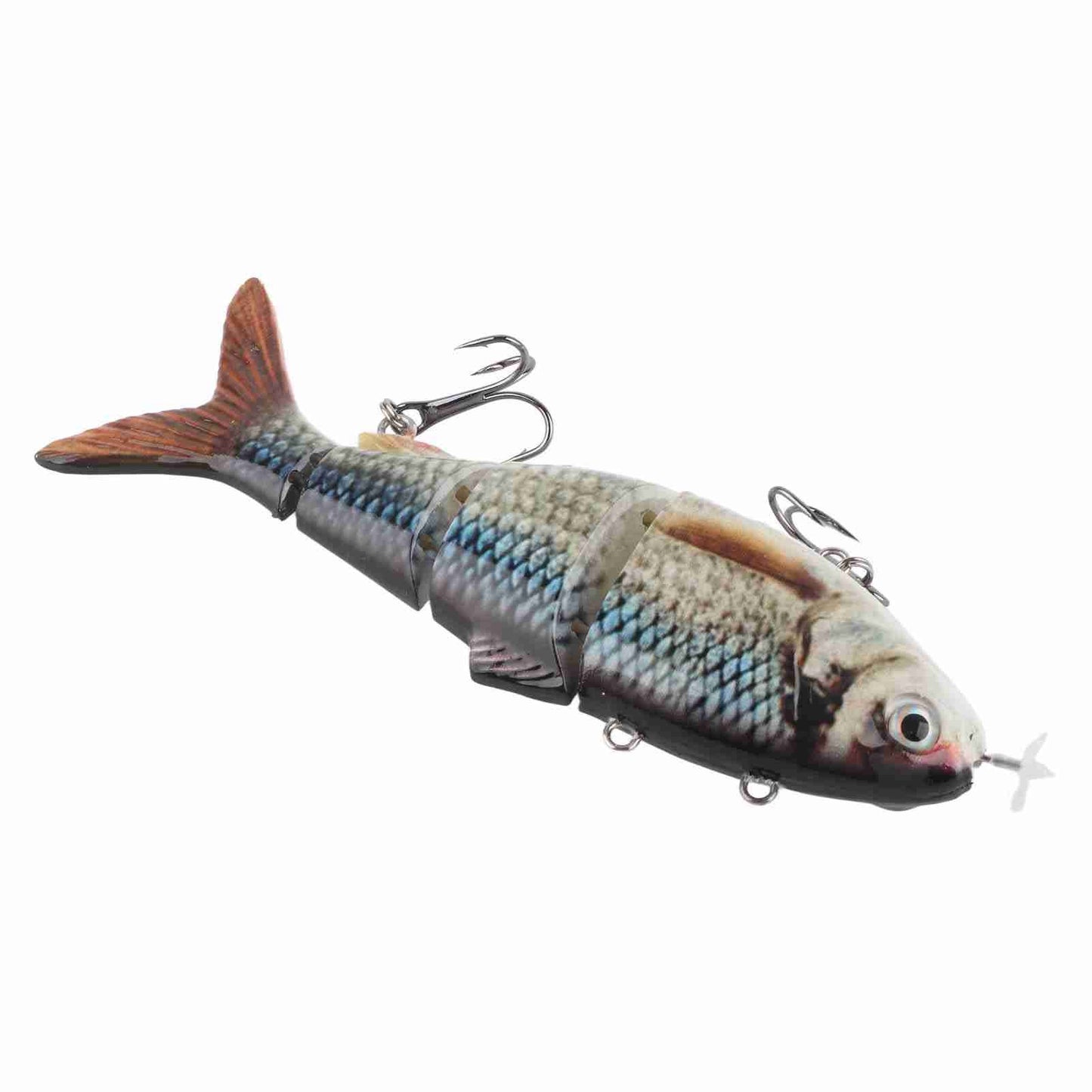 Isca de Pesca Robótica Elétrica Multi-Articulada com Luz LED