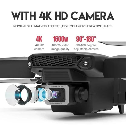 Drone Profissional com Duas Câmera 4K Wide-Angle, Wi-Fi FPV e Estabilizador de Altura