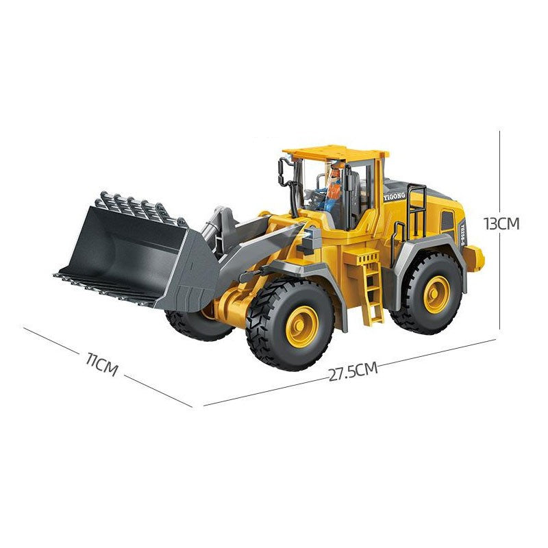Máquina de Controle Remoto Infantil 2.4G 4WD - Caminhão Basculante, Escavadeira, Pá Carregadeira, Trator de Esteira