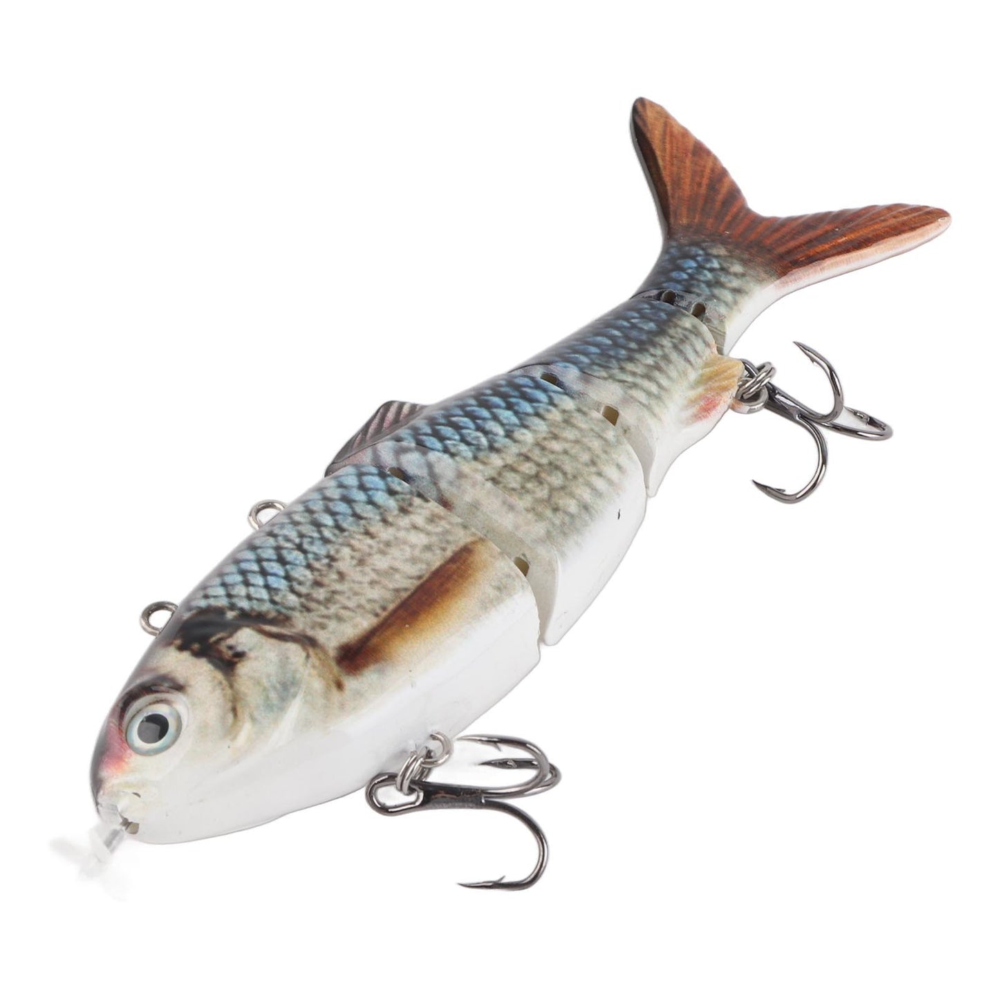 Isca de Pesca Robótica Elétrica Multi-Articulada com Luz LED