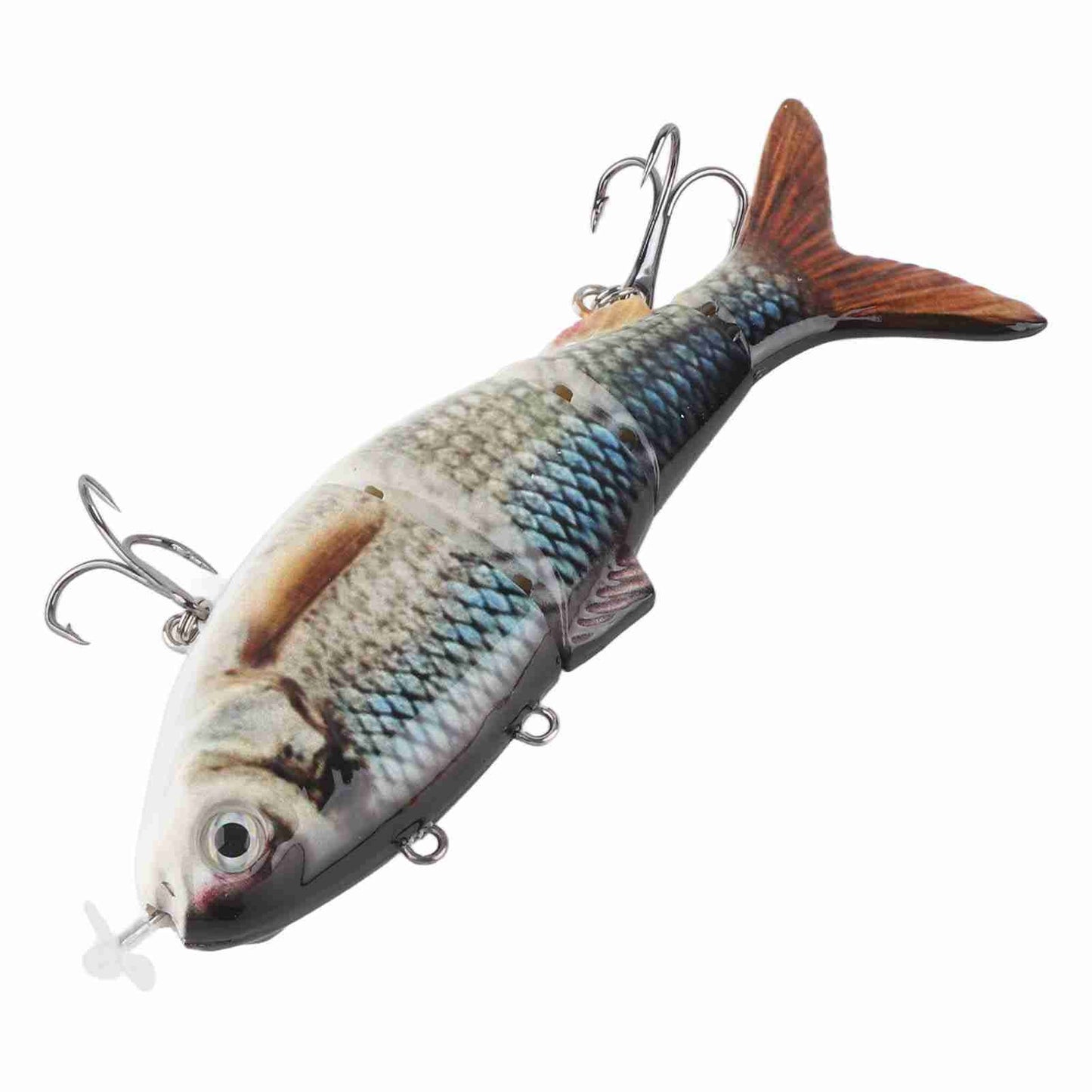 Isca de Pesca Robótica Elétrica Multi-Articulada com Luz LED