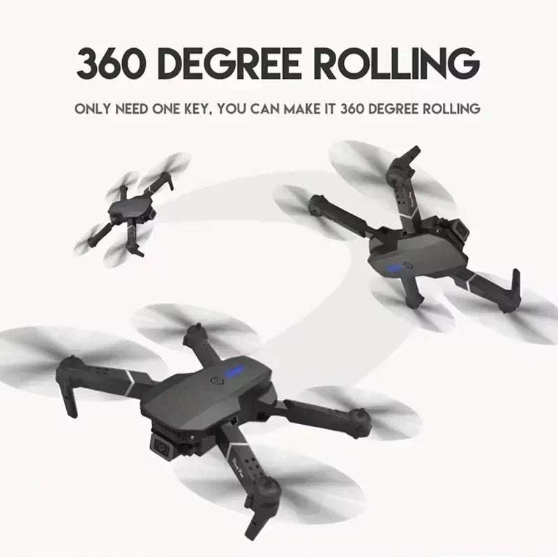 Drone Profissional com Duas Câmera 4K Wide-Angle, Wi-Fi FPV e Estabilizador de Altura