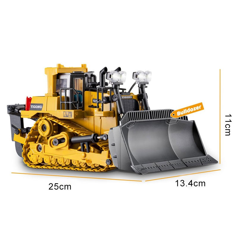 Máquina de Controle Remoto Infantil 2.4G 4WD - Caminhão Basculante, Escavadeira, Pá Carregadeira, Trator de Esteira
