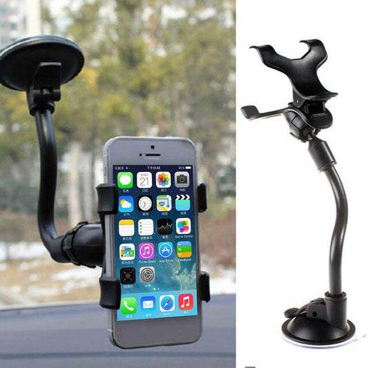 Suporte de Celular para Carro 360° – Ventosa Giratória, Montagem Flexível