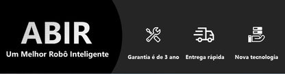 Aspirador Robô ABIR X6 – Navegação Visual, APP com Barreiras Virtuais, Sucção de 6000PA, Mop Inteligente e Lavagem de Pisos e Carpetes
