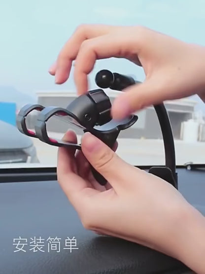 Suporte de Celular para Carro 360° – Ventosa Giratória, Montagem Flexível